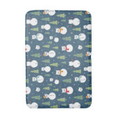Tapis De Bain Snowman Cats Motif de vacances (Devant (Vertical))