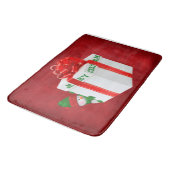 Tapis De Bain Snowman de Noël avec cadeau (Angle)