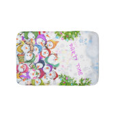 Tapis De Bain Snowmans Bath Mat Fête de Noël (Devant)
