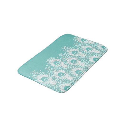 Tapis De Bain Soft peacock feathers (Angle)