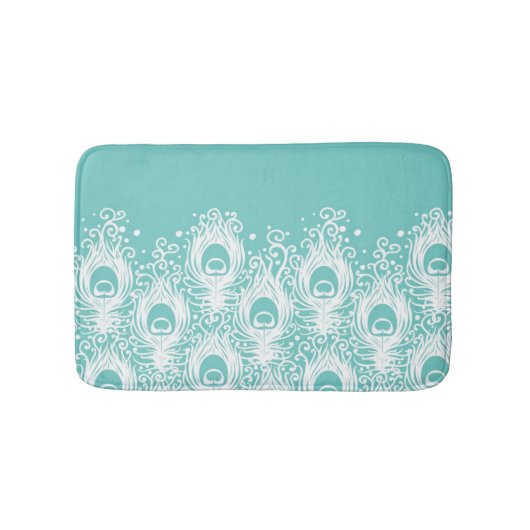 Tapis De Bain Soft peacock feathers (Devant)