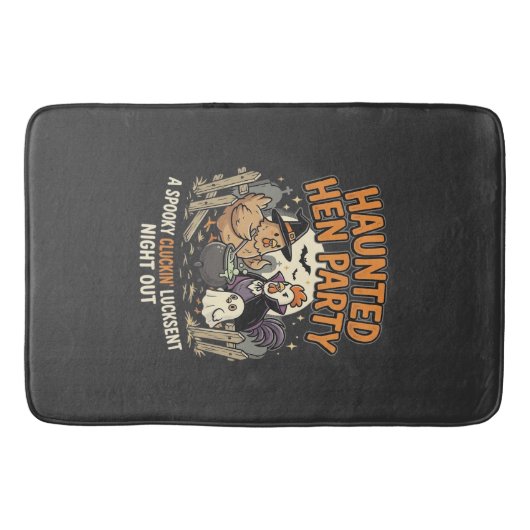 Tapis De Bain Soirée de Poule Hantée d'Halloween (Devant)