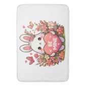 Tapis De Bain sois à moi, lapin drôle valentin amour (devant Vertical)