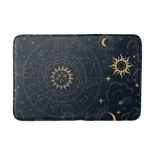 Tapis De Bain Soleil céleste et Lune mystique (Devant)