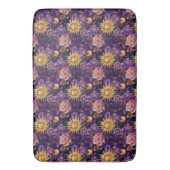Tapis De Bain Soleil céleste violet et étoile (devant Vertical)