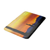 Tapis De Bain Soleil de l'Arizona / Bright Orange / Silhouette d (Angle)