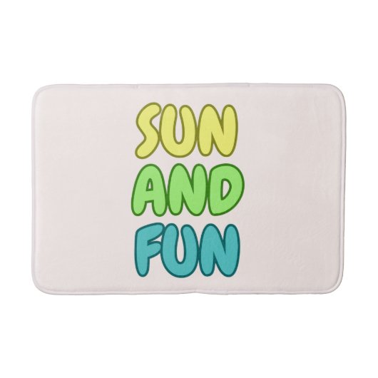 Tapis de bain Soleil et Plaisir (Devant)