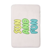 Tapis de bain Soleil et Plaisir (Devant (Vertical))