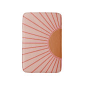 Tapis De Bain Soleil lever Terracotta Terre Tons Soleil (Devant (Vertical))