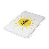 Tapis De Bain Soleil Peint Whimsical Jaune Sun (Angle)
