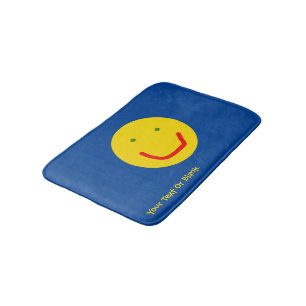 Tapis De Bain Soleil souriant visage heureux