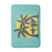 Tapis De Bain Soleil surf et palmiers surf cool (Devant (Vertical))