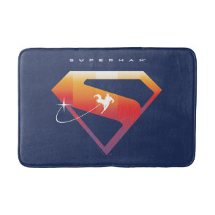 Tapis De Bain Soleil Tourner Superman Shield