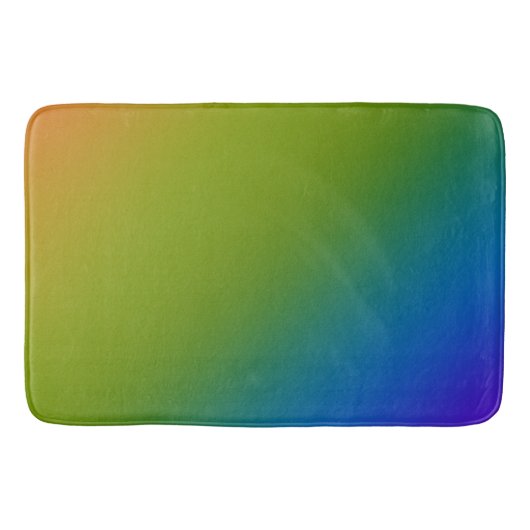 Tapis De Bain Sombre diagonale Arc-en-ciel (Devant)