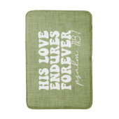 Tapis De Bain Son Amour Endure Pour Jamais De Mat Bain Vert (Devant (Vertical))