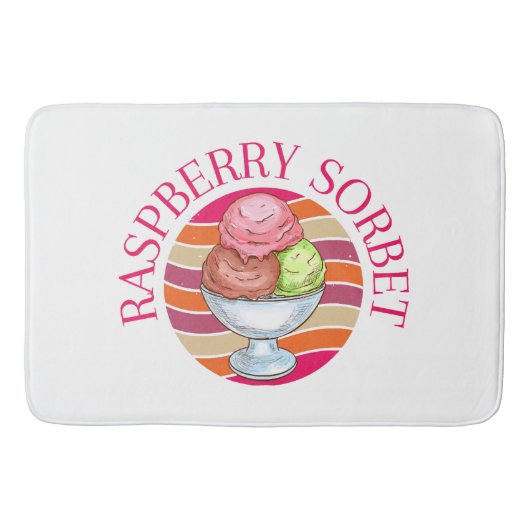 Tapis De Bain Sorbet de framboise (Devant)