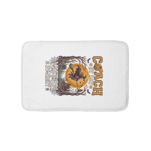 Tapis De Bain Sorcière de jour de coach nuit Haloween Lune Volan