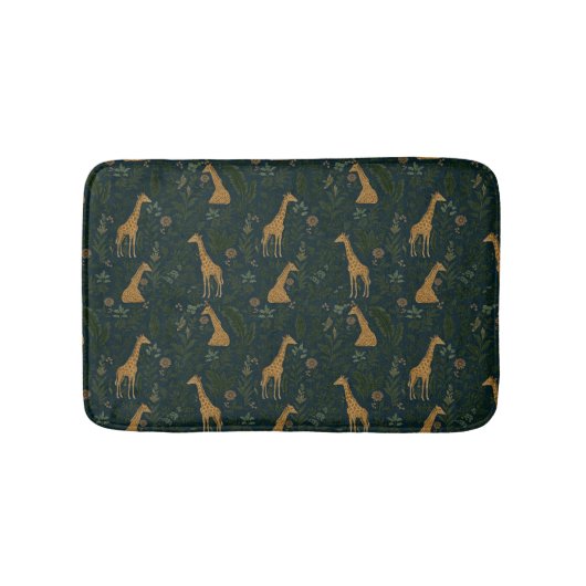 Tapis De Bain Sortie de girafe tropicale (Devant)
