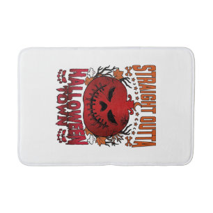 Tapis De Bain Sortis d'Halloween Town Fantômes de citrouille rou