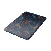 Tapis De Bain Souris et mûres sur la marine (Angle)