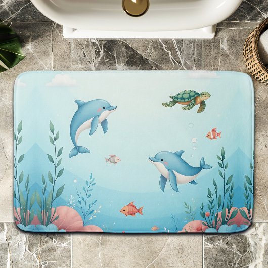 Tapis De Bain Sous la mer
