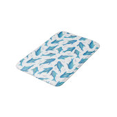 Tapis De Bain Sous la mer requin de l'océan poisson (Angle)