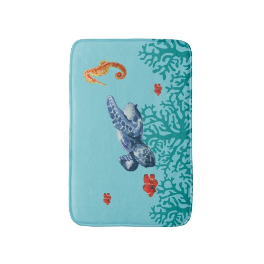 Tapis De Bain Sous l'océan (Devant (Vertical))