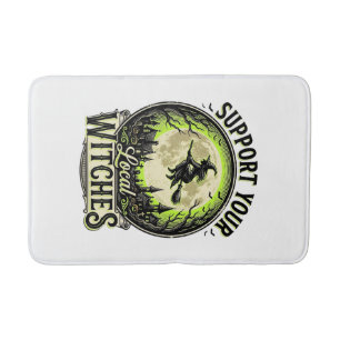 Tapis De Bain Soutenez Vos Sorcières Locales Design Halloween Vi