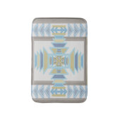 Tapis De Bain Southwest Blues Indian Blanche Art Design (Devant (Vertical))