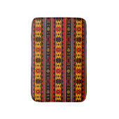 Tapis De Bain Southwest Design Red Black Gold Tribal Motif (Devant (Vertical))
