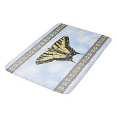 Tapis De Bain Southwest Yellow Swallowtail Butterfly Blue Sky (Angle)