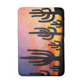 Tapis De Bain Southwestern Desert Landscape Cactus Sunrise Image (Devant (Vertical))