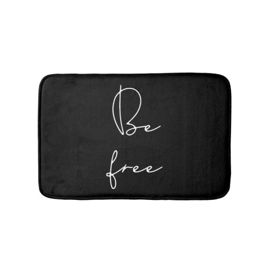 Tapis De Bain Soyez libre de la police blanche (Devant)