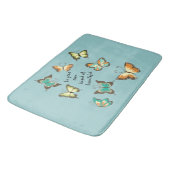 Tapis De Bain Soyez vos propres beaux papillons (Angle)
