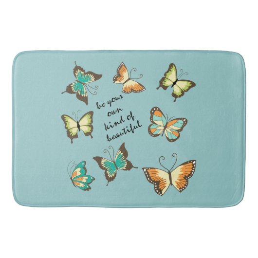 Tapis De Bain Soyez vos propres beaux papillons (Devant)