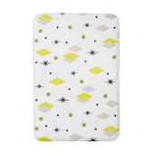 Tapis De Bain Space Age Diamonds Yellow Gray White (Devant (Vertical))