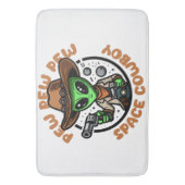 Tapis De Bain Space Cowboy Funny Alien (devant Vertical)