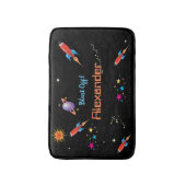 Tapis De Bain Space Rocket Boys Nom personnel (Devant (Vertical))