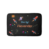 Tapis De Bain Space Rocket Boys Nom personnel (Devant)