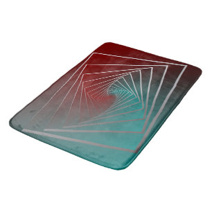 Tapis De Bain spin bordeaux turquoise
