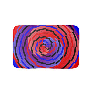 Tapis De Bain Spirale contre le rouge et le bleu par Kenneth Yon