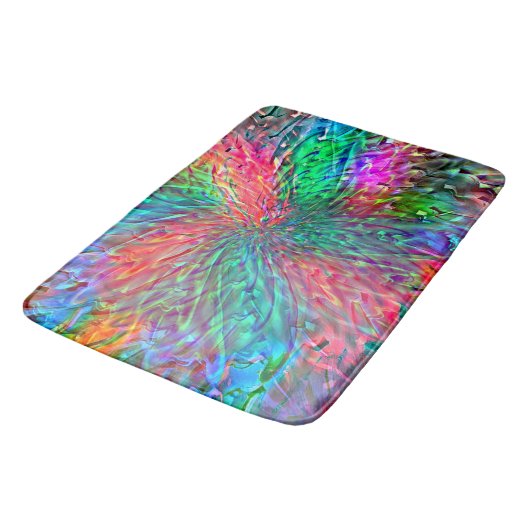 Tapis De Bain Spirale lisse dans des taches de couleur vive qui (Angle)