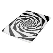 Tapis De Bain Spirale noire et blanche (Angle)