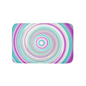 Tapis de bain spirale sarcelle violet abstrait (Devant)