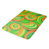 Tapis De Bain Spirale verte et orange (Angle)