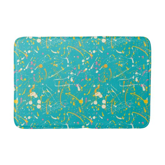 Tapis De Bain Splash de peinture Abstraite (Devant)