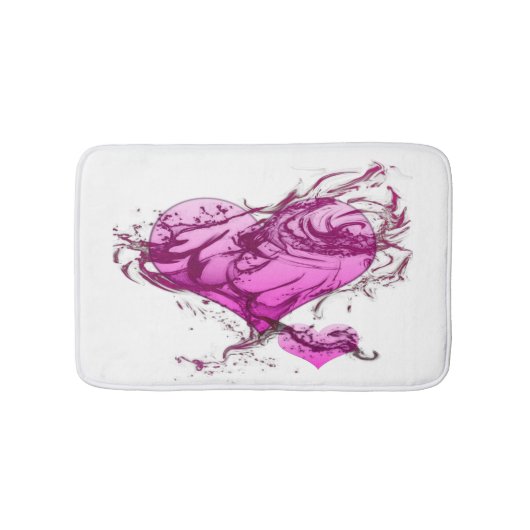 Tapis De Bain Splash du coeur (Devant)