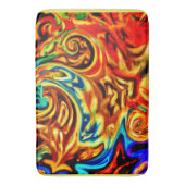 Tapis De Bain Splashes de couleurs Abstraits (devant Vertical)