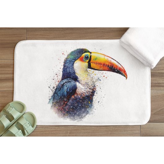 Tapis De Bain Splendeur tropicale Toucan