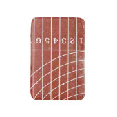 Tapis De Bain Sporty Red piste de course bath Mat (Devant (Vertical))